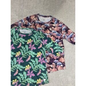 REEL LEGENDS "Reel Tec" XL (lot Of 2) Pullover Short Sleeve Polyester Shirt‎